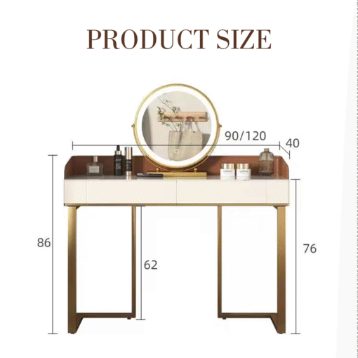 Denver Dressing Table, With Mirror - Image 5