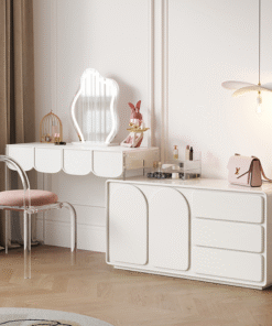 Brennan Dressing Table With Sideboard, White