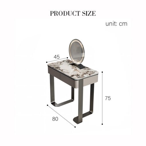 Napier Dressing Table With LED Mirror - Image 6