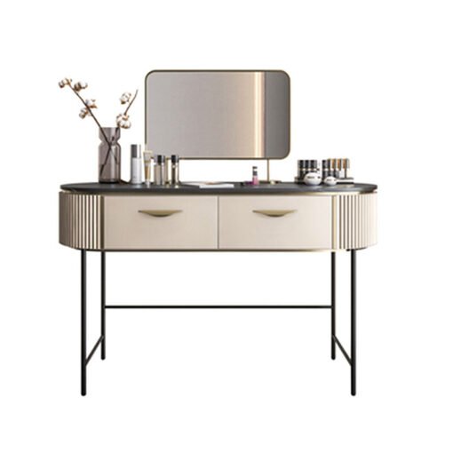 Boris Drawer Dressing Table with Mirror and Stool - Image 3