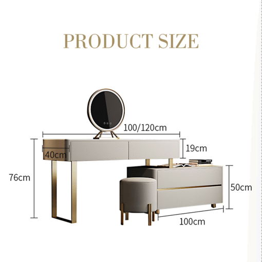 Hastings Corner Dressing Table With Sideboard & Mirror - Image 7