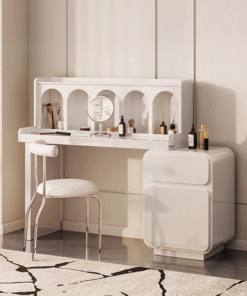 Thompson Dressing Table With Sideboard, Cream