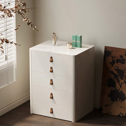 Flores Small Dressing Table With LED Mirror & Chair, Off White - Image 7