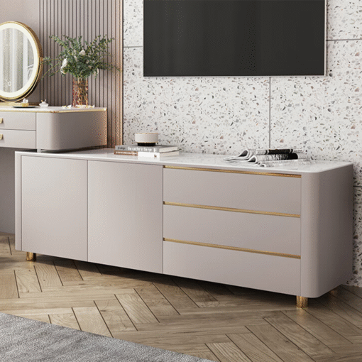 Haggith Corner Dressing Table With Sideboard - Image 3