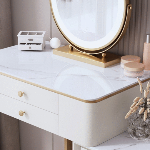 Falecia Dressing Table, White - Image 3
