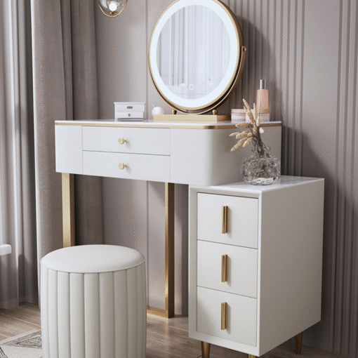 Falecia Dressing Table, White - Image 5