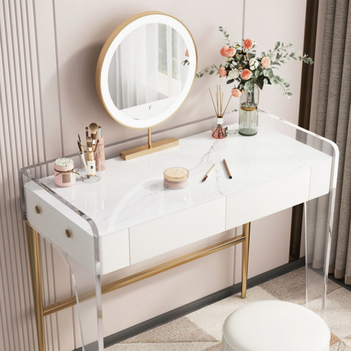 Elfriede Dressing Table, White - Image 5