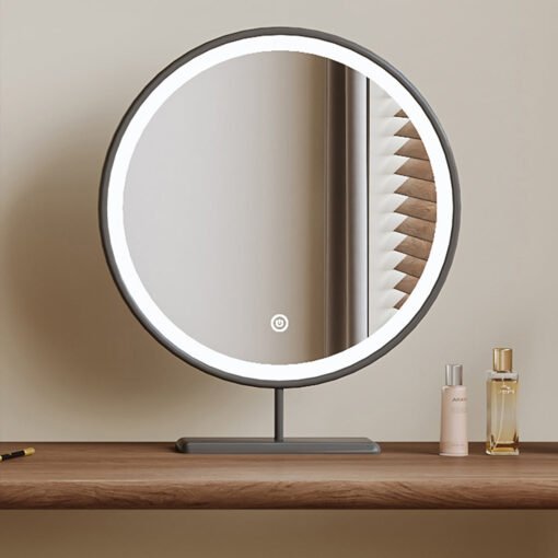 Lewis Dressing Table With Chest Of Drawers & Round Mirror, Solid Wood - Image 12