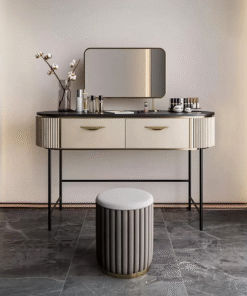 Boris Drawer Dressing Table with Mirror and Stool