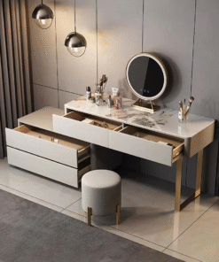 Hastings Corner Dressing Table With Sideboard & Mirror