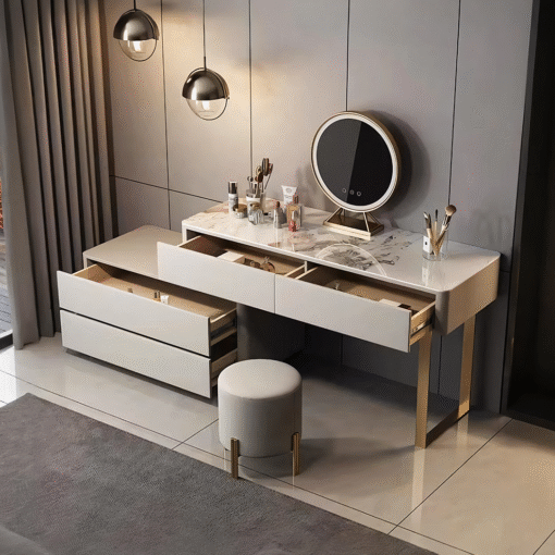 Hastings Corner Dressing Table With Sideboard & Mirror